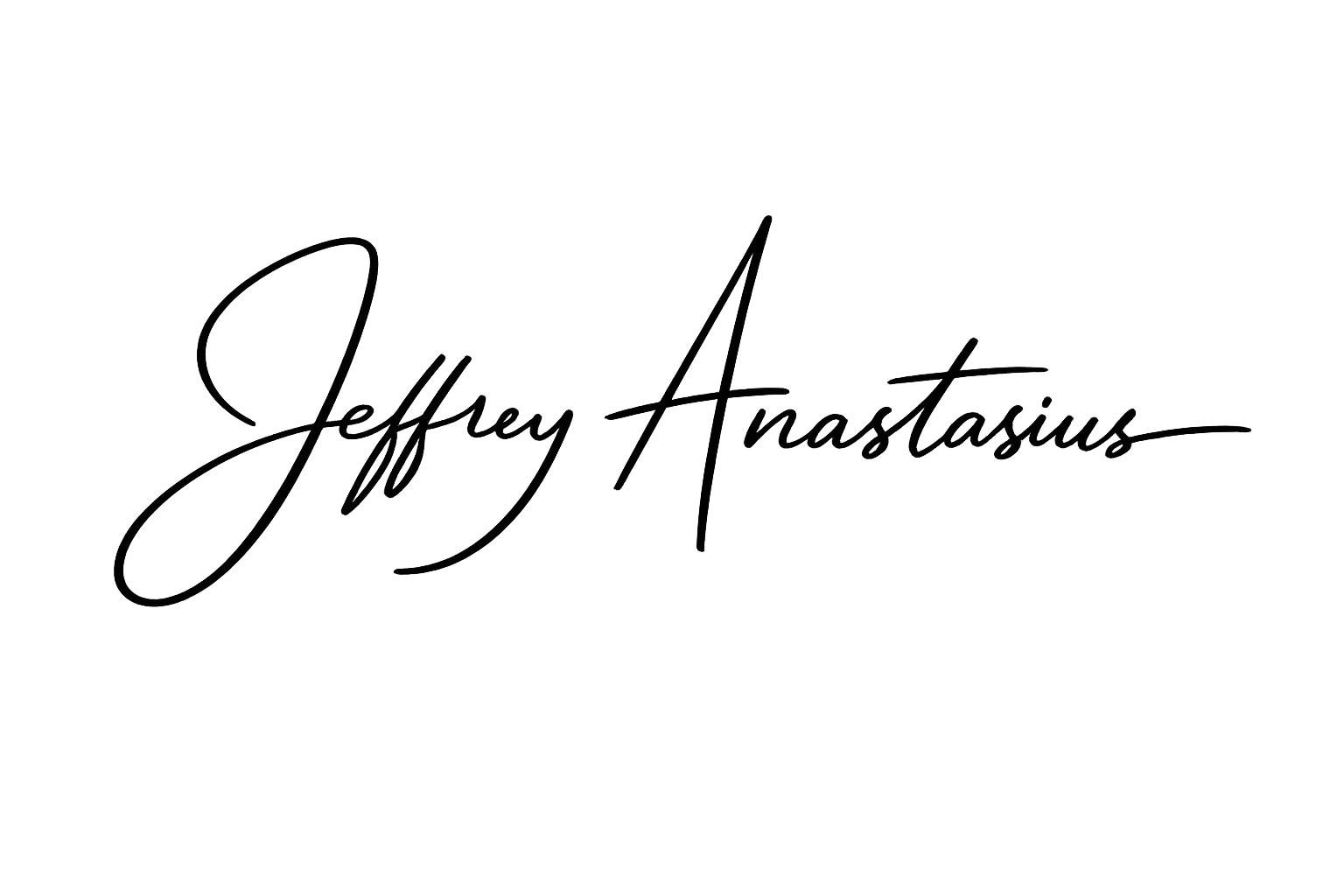 Jeffrey Anastasius signature
